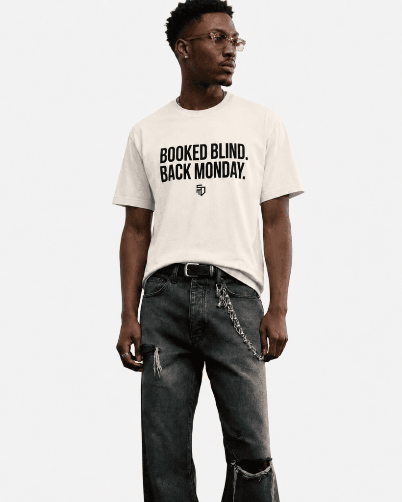 Booked Blind Back Monday Tee