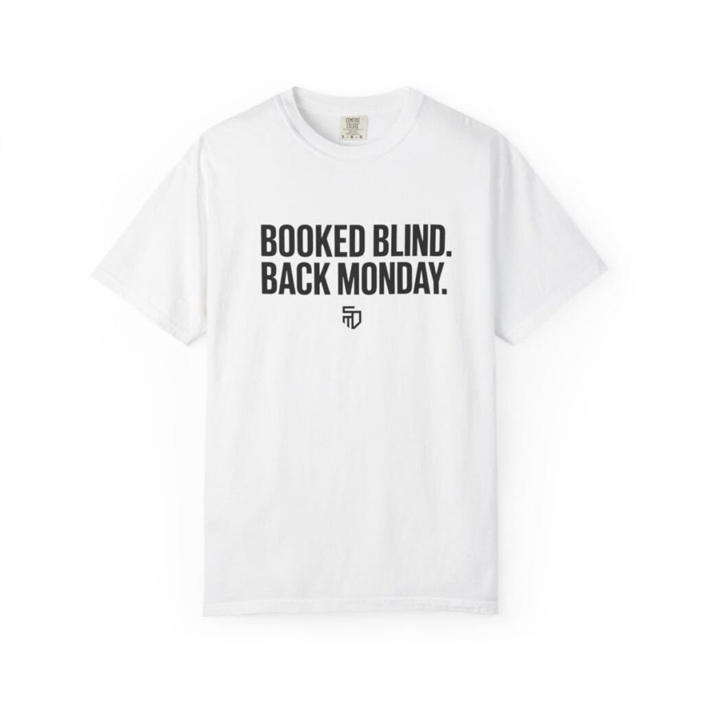 Booked Blind Back Monday Tee
