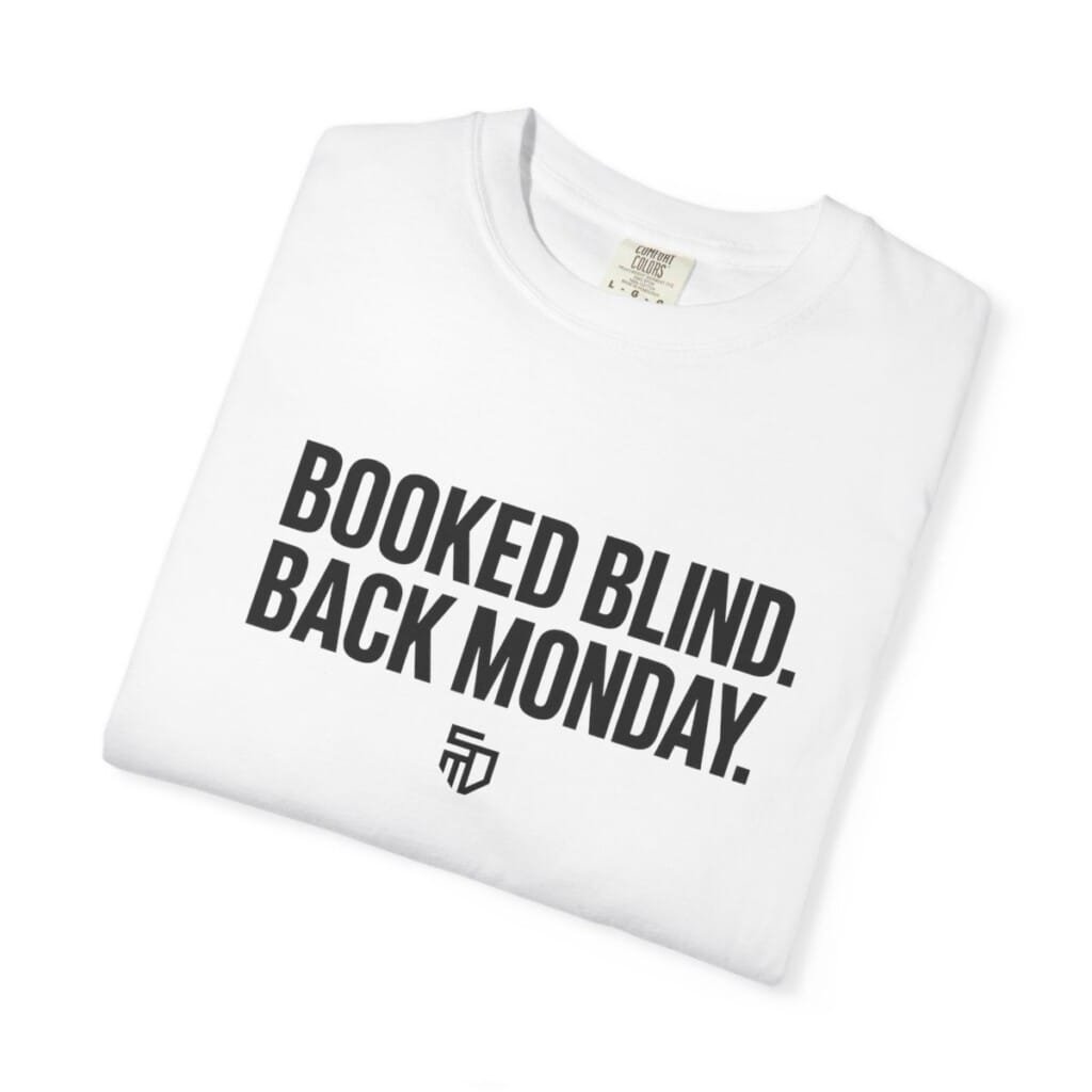 Booked Blind Back Monday Tee