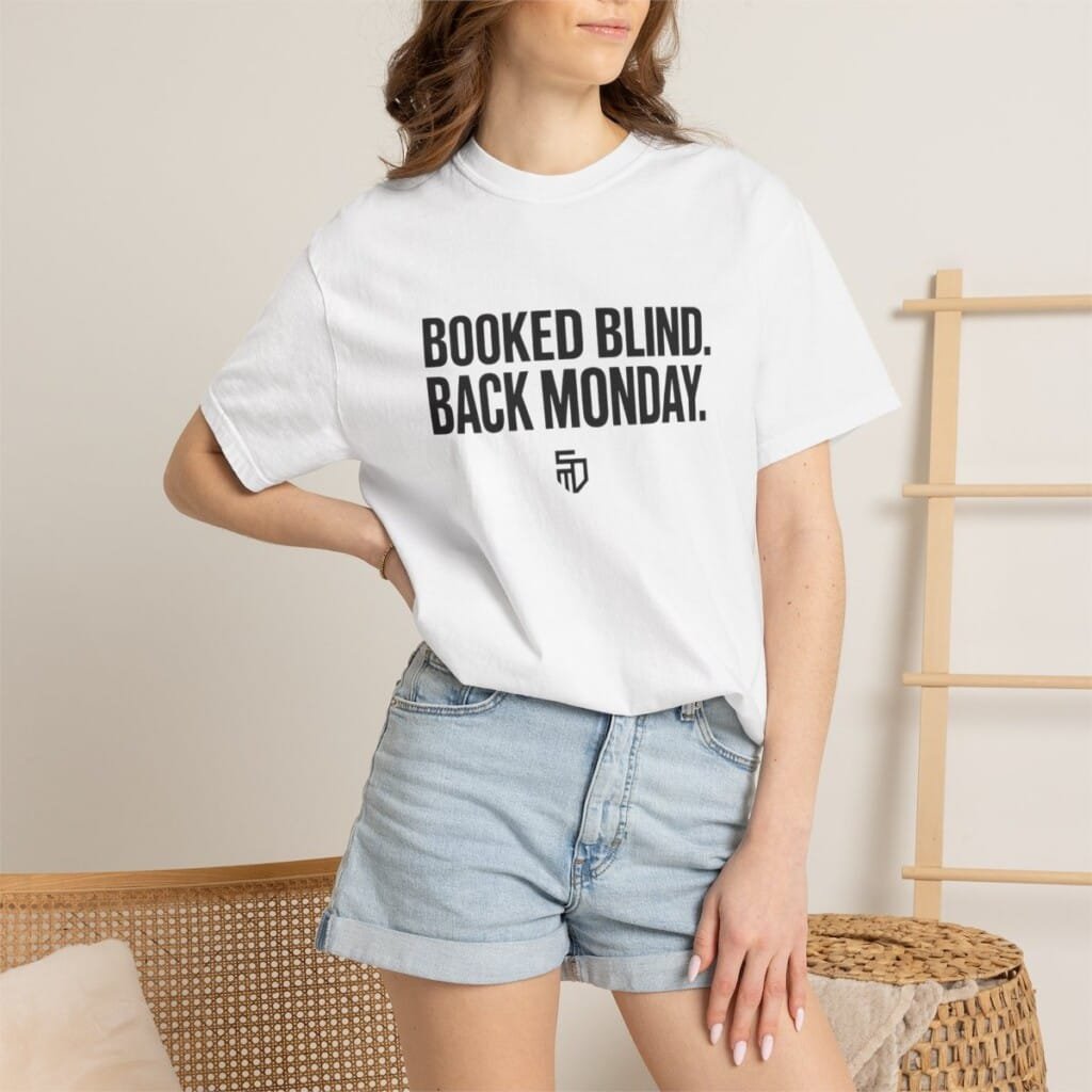Booked Blind Back Monday Tee